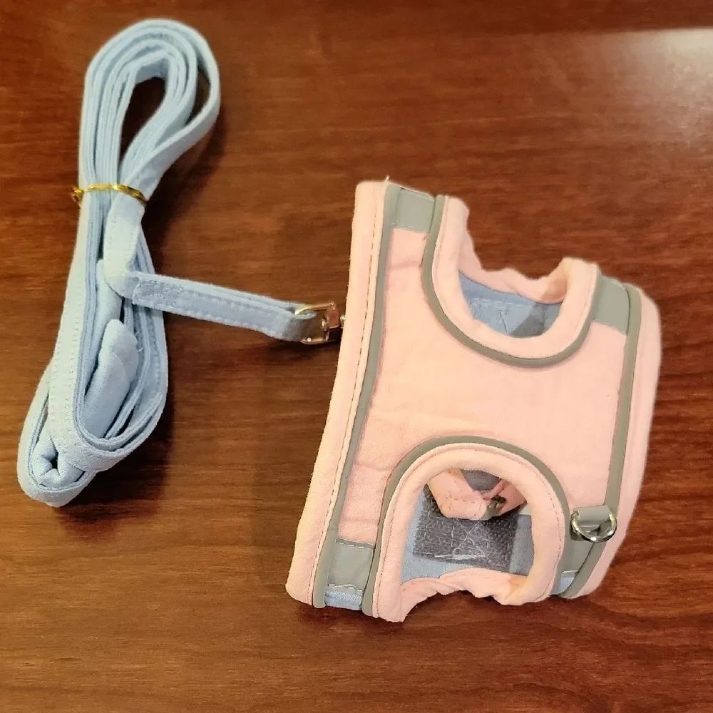 Pink and Blue Kitty Harness